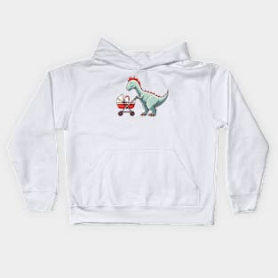 Dinosaur and Its Baby Kids Hoodie